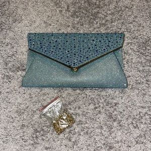 Blue clutch/purse